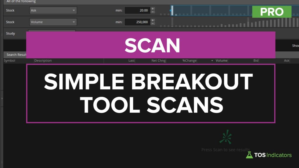 Simple Breakout Tool Scans